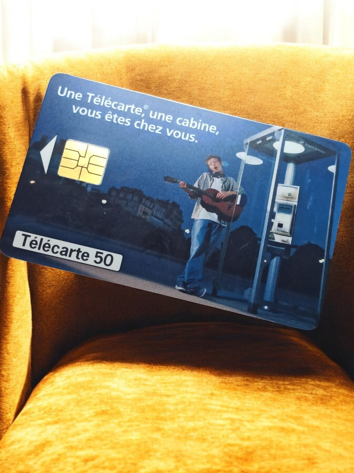 Carte téléphonique Télécarte 50 unités vintage rétro pub cabine France