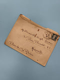 Lettre ancienne Bastia Marseille timbre oblitéré Corsica philatélie (Ref 3)