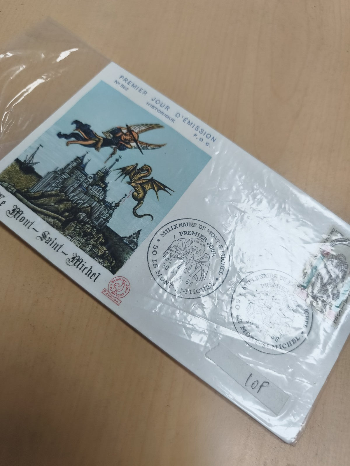 Lettre FDC Mont-Saint-Michel 1966 Premier Jour émission enveloppe philatélie