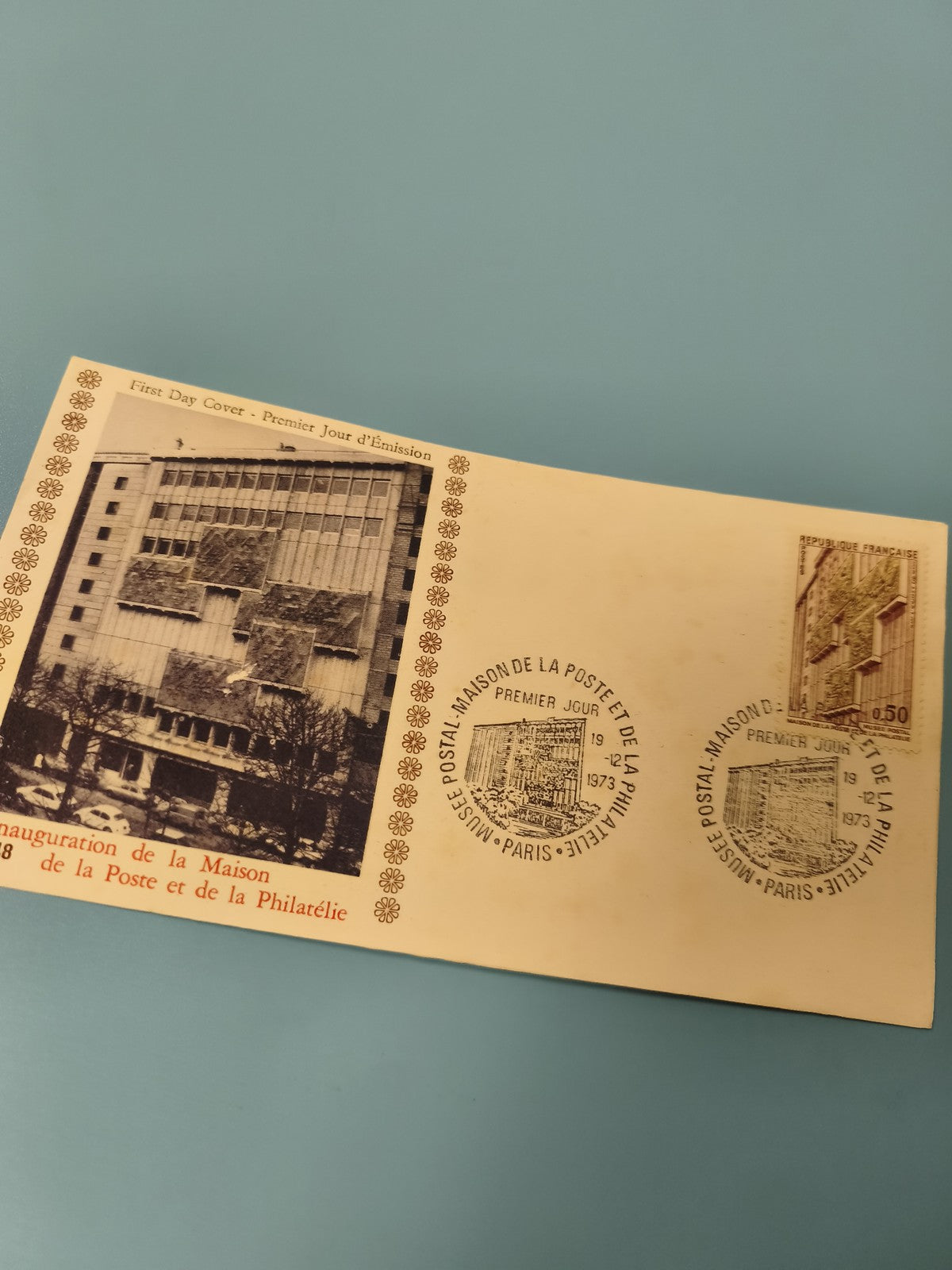 Enveloppe FDC Premier Jour d?Émission Maison de la Poste Paris affranchie