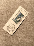 Timbre oblitéré France 1955 Paris 62 paysage Vosges philatélie (Ref 12)