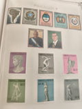 Timbres anciens Paraguay thématique art et personnalités, lot philatélie vintage