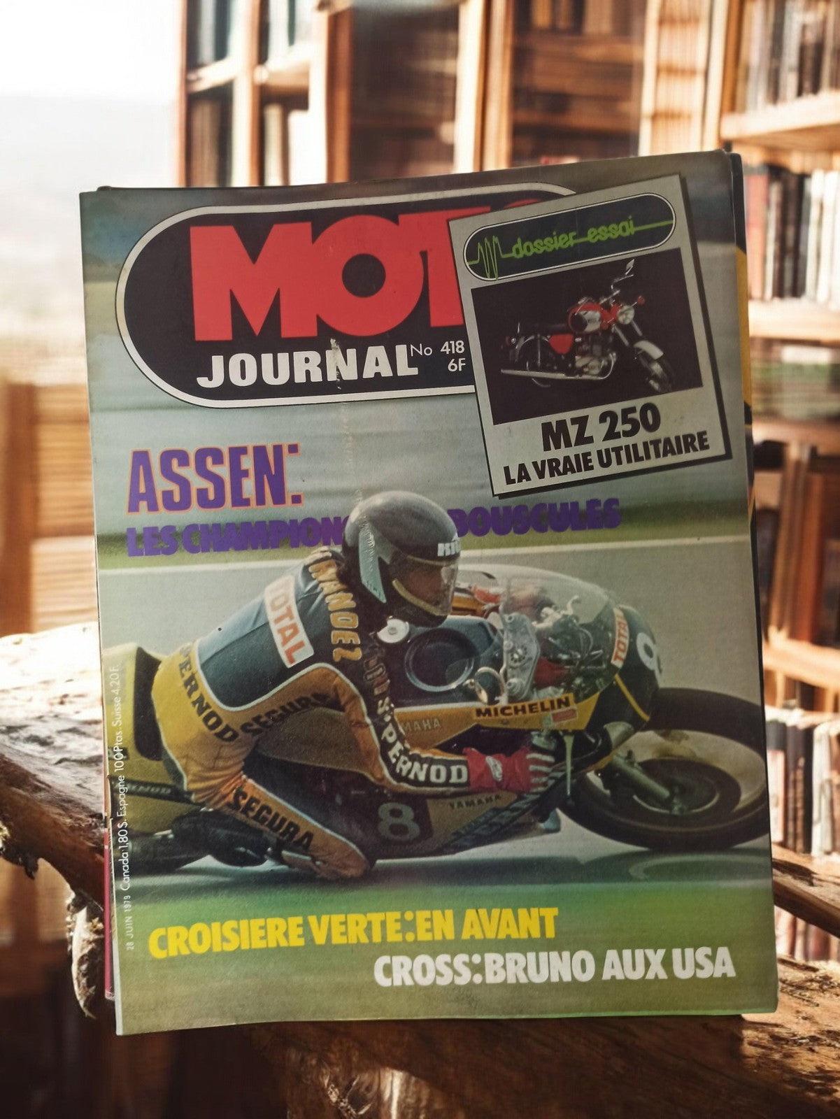 Magazine Moto Journal n°418 vintage années 80 ancien rétro moto course Assen