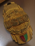 Médaille ancienne USEP métal doré bouclier émaillé rétro sport scolaire
