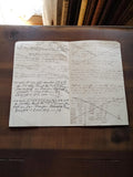 Document comptable manuscrit XIXe siècle – calculs capitaux créanciers ancien