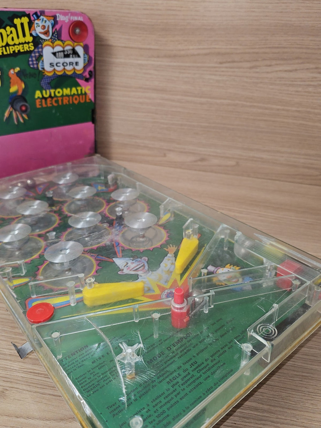 Flipper électrique Ding Ball vintage ancien billard rétro déco collectionneur ra