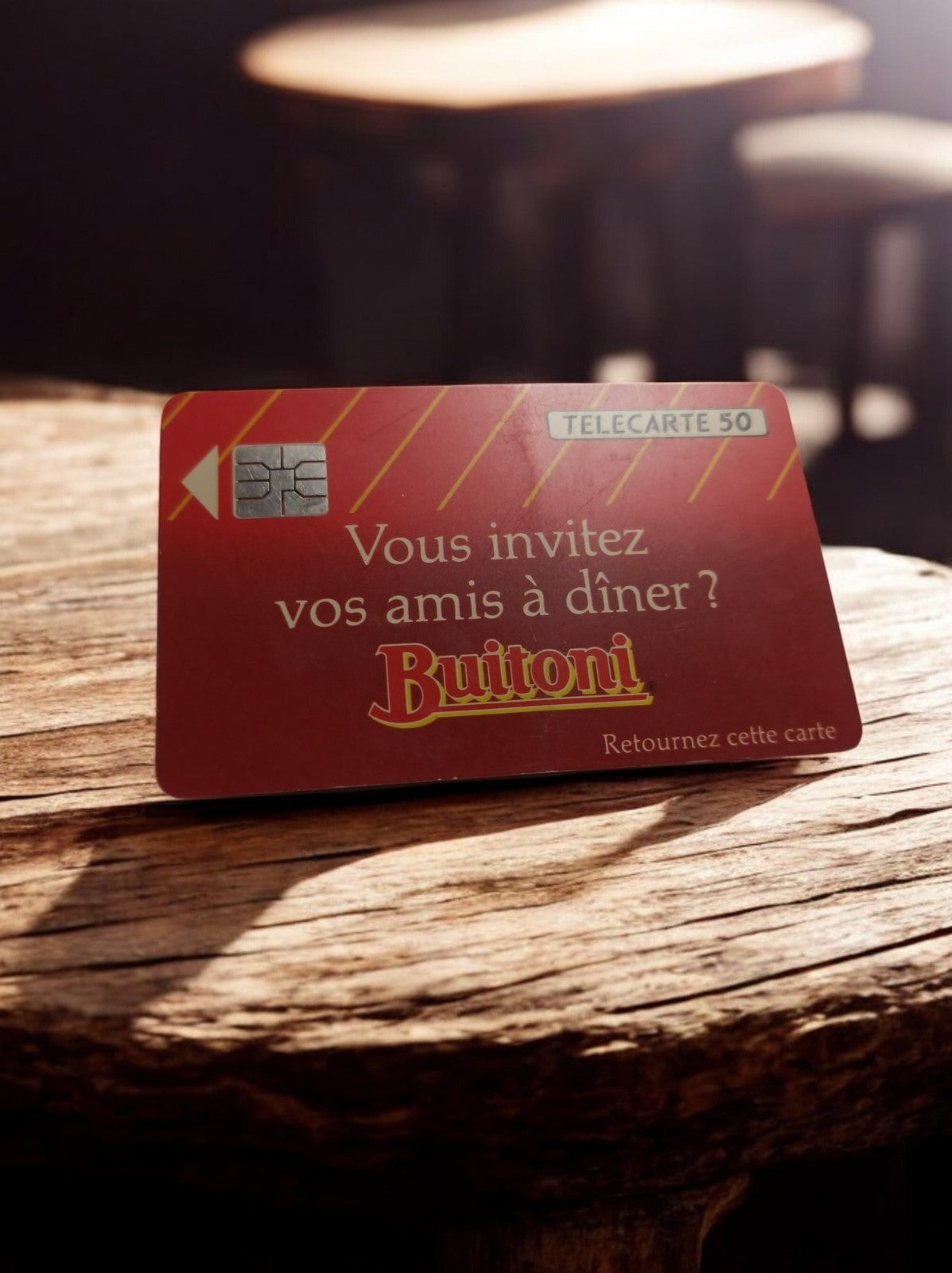 Carte téléphonique vintage Buitoni Télécarte 50 unités édition limitée pub