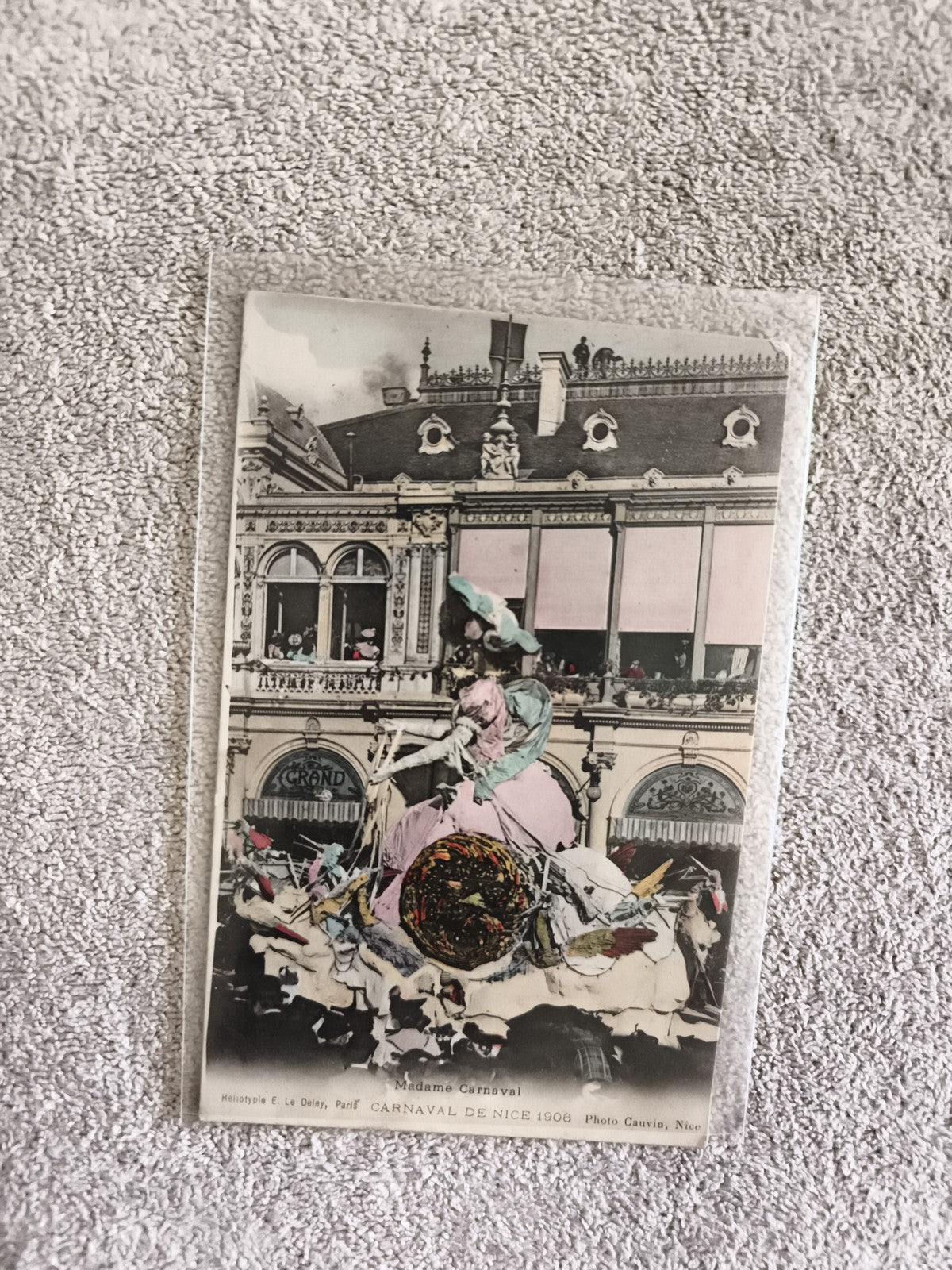 CPA Carnaval de Nice 1906 Madame Carnaval heliotypie E. Le Deley