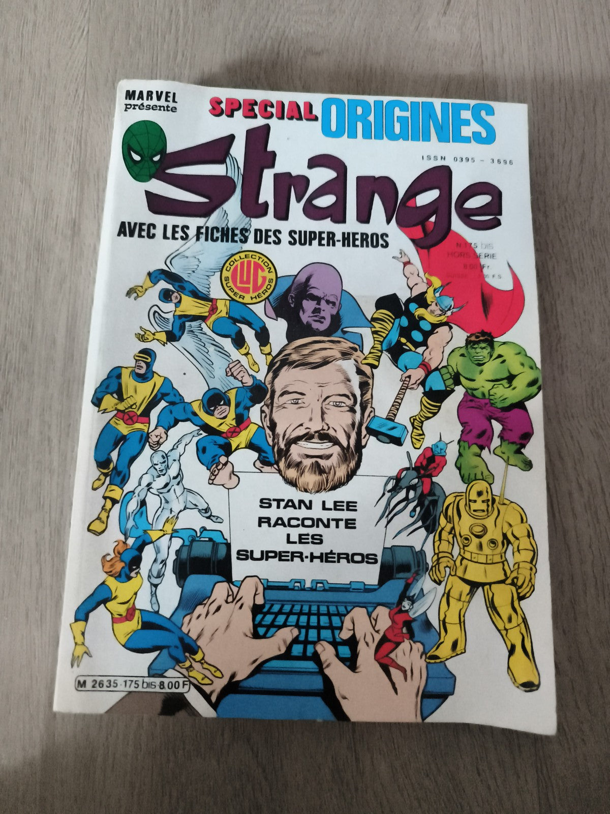Comic Strange Spécial Origines Marvel ancien Stan Lee super-héros vintage