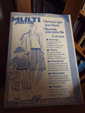Patron couture vintage Modes & Travaux bermuda femme fille années 80 rétro