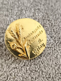 Pin's vintage doré Boulangerie Pâtisserie 43 Velay, épi blé, badge ancien
