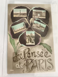 Carte postale ancienne Paris pensée, monuments, CPA colorisée rétro
