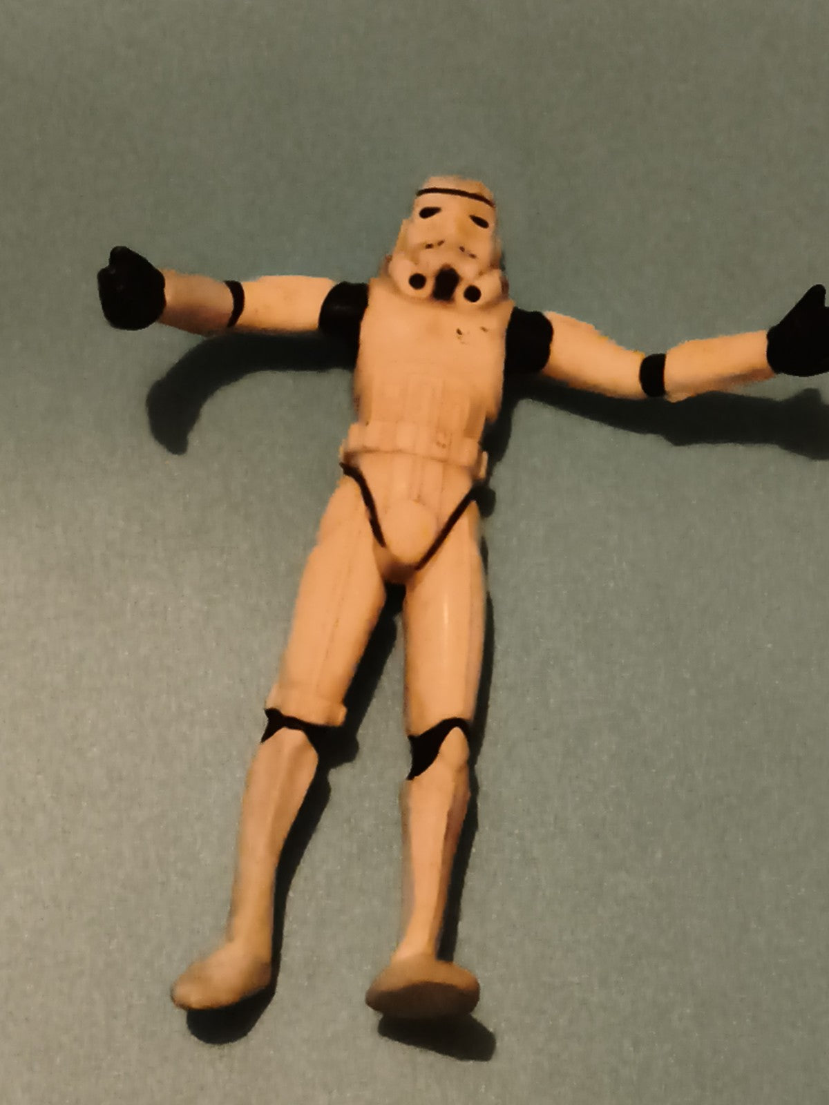 Figurine articulée Stormtrooper Star Wars blanc noir jouet vintage