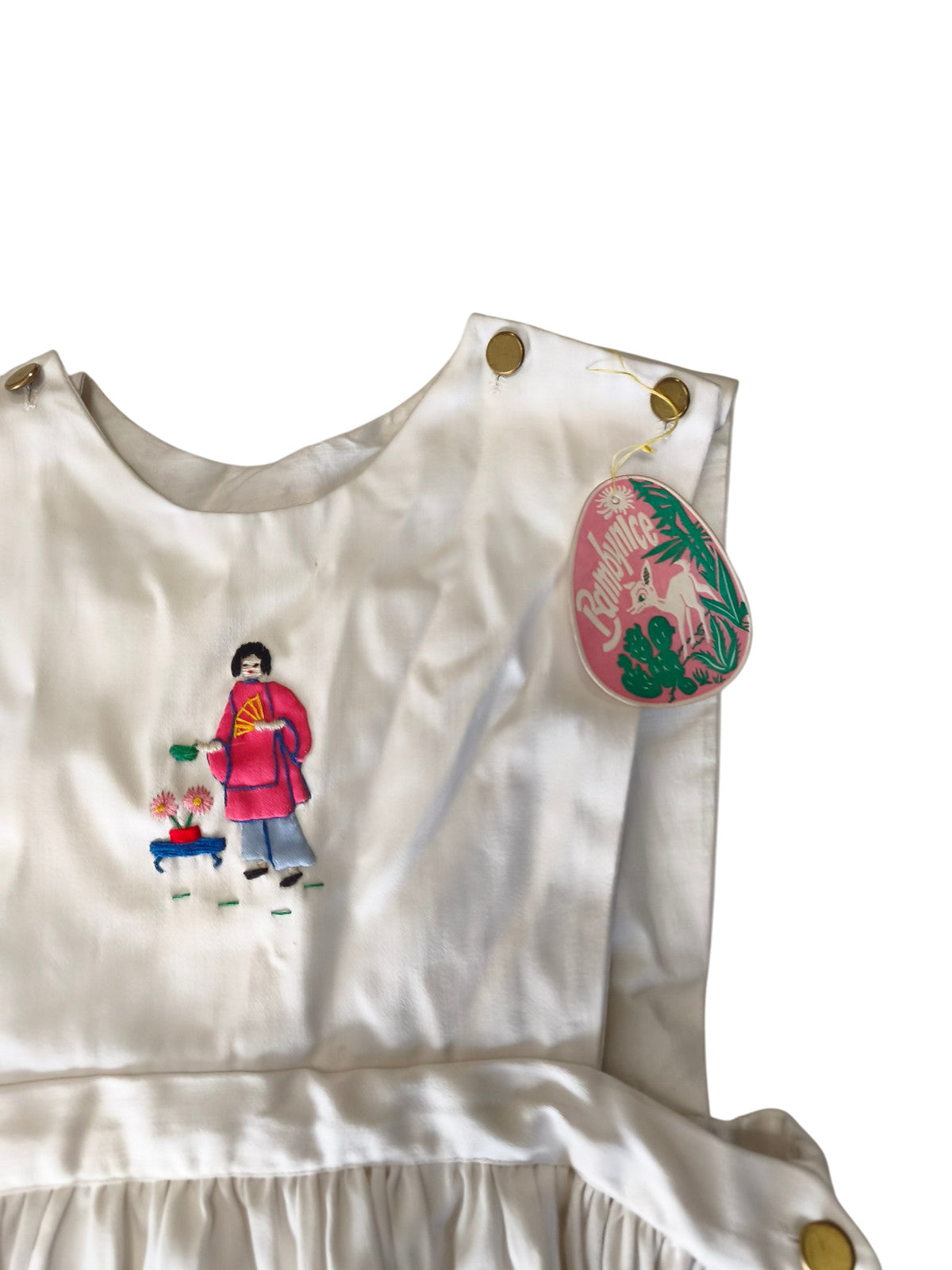 Robe enfant vintage années 60 ancienne mercerie deadstock rétro collection