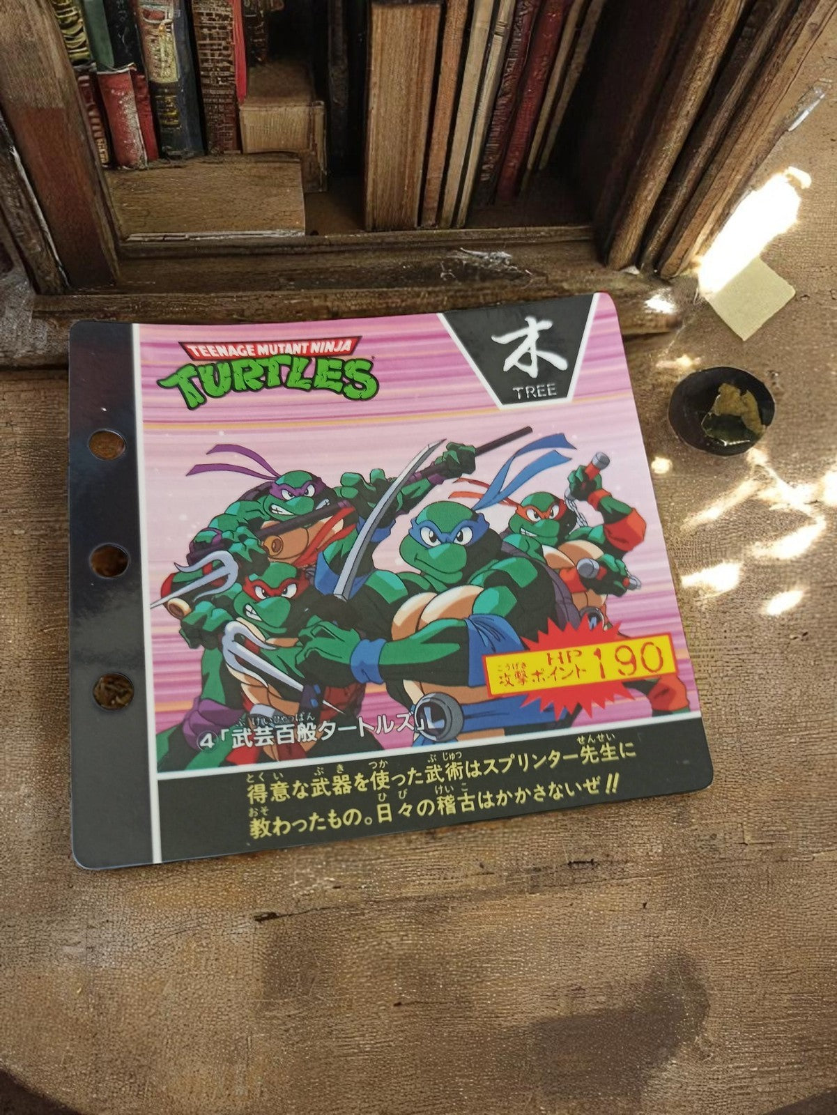 Carte Ninja Turtles vintage Mirage Studio 1993 Japan TMNT manga