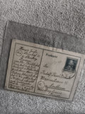 Carte postale Allemagne timbre 12 Pfennig Hitler 1941 philatélie (Ref 1)