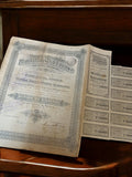 Action au porteur Plantations de Finance 1920s ancien papier financier vintage