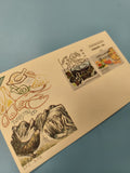 Enveloppe premier jour FDC Espagne, timbres tourisme, illustrations colorées
