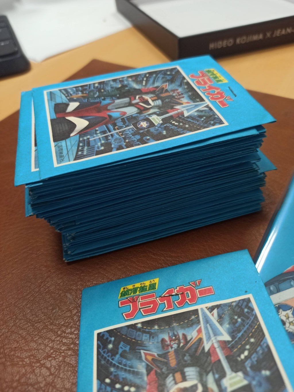 Cartes autocollantes Galaxy Cyclone Braiger set animé robot Japan