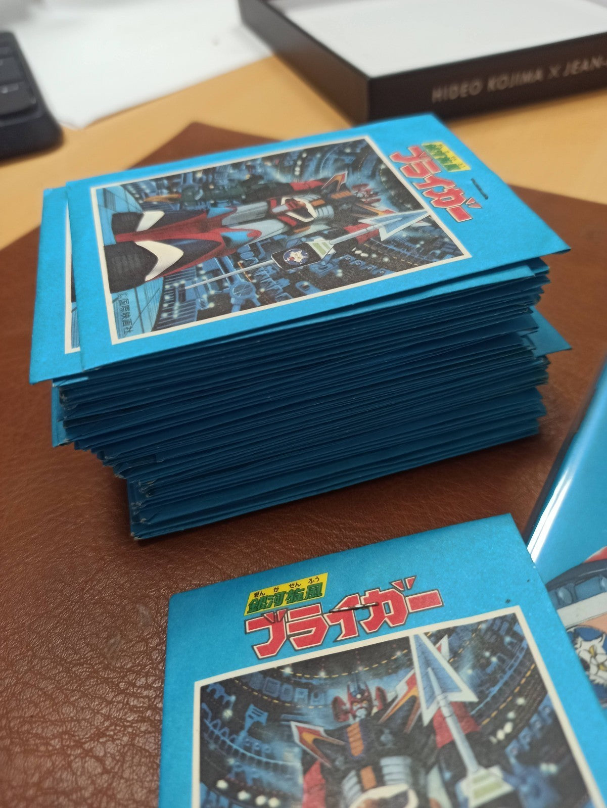 Cartes autocollantes Galaxy Cyclone Braiger set animé robot Japan