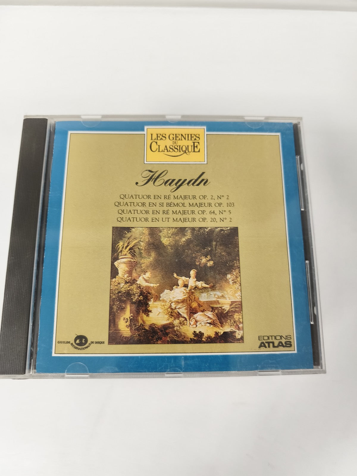 CD Haydn Les Génies du Classique Quatuors Editions Atlas Boîtier Bleu