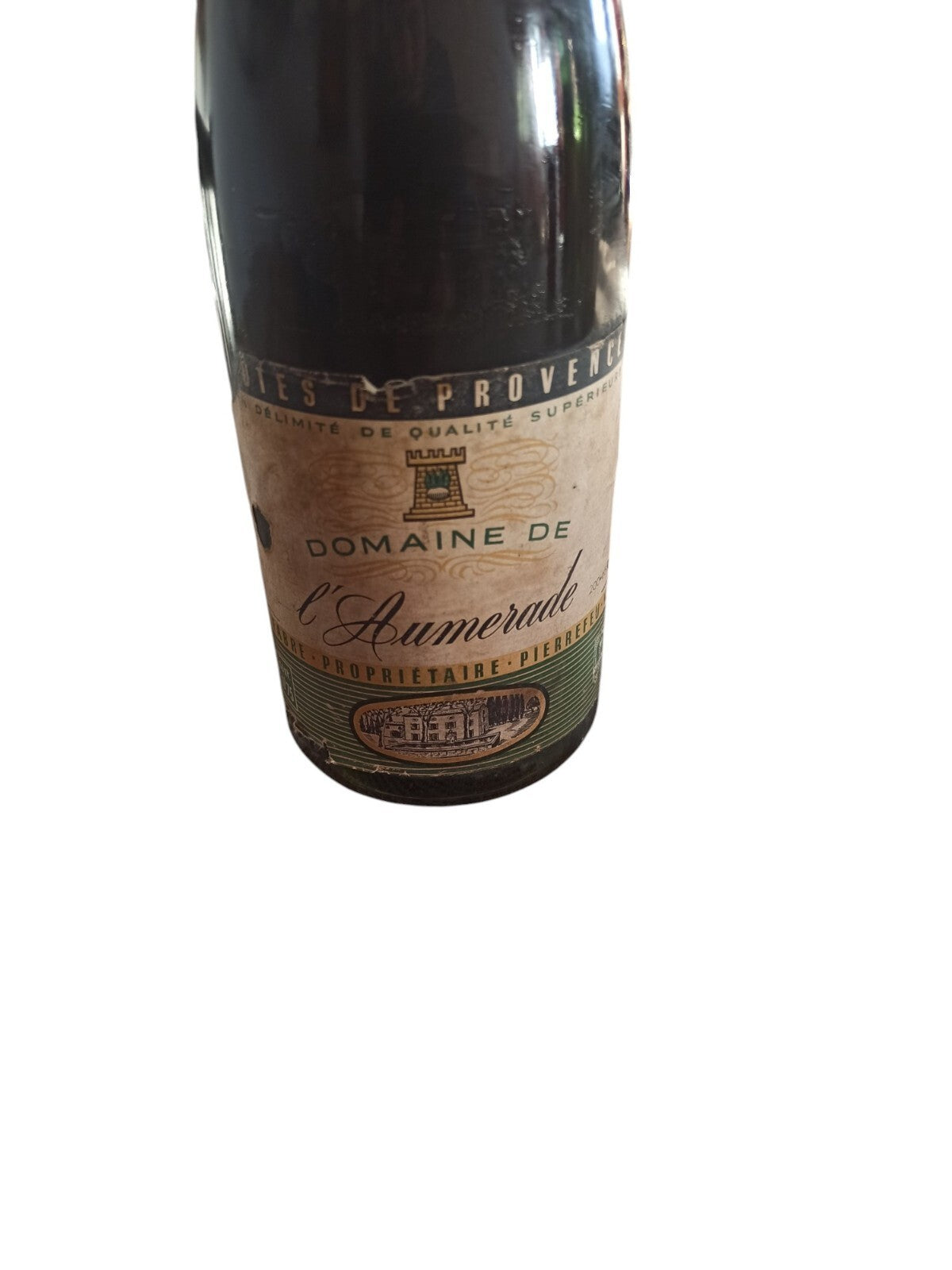 Bouteille vin 1961 Domaine de l’Aumerade Côtes de Provence rare ancien millésime