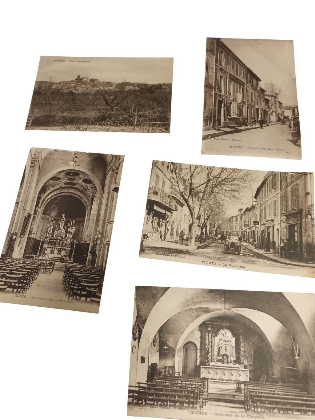 Lot cartes postales vintage rééditions anciennes Istres rétro collection France