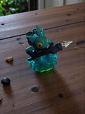Figurine Skylanders Spyro's Adventure Gill Grunt bleu translucide vintage