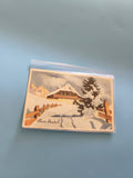 Carte postale ancienne italienne vintage avec timbre et oblitération coloniale r