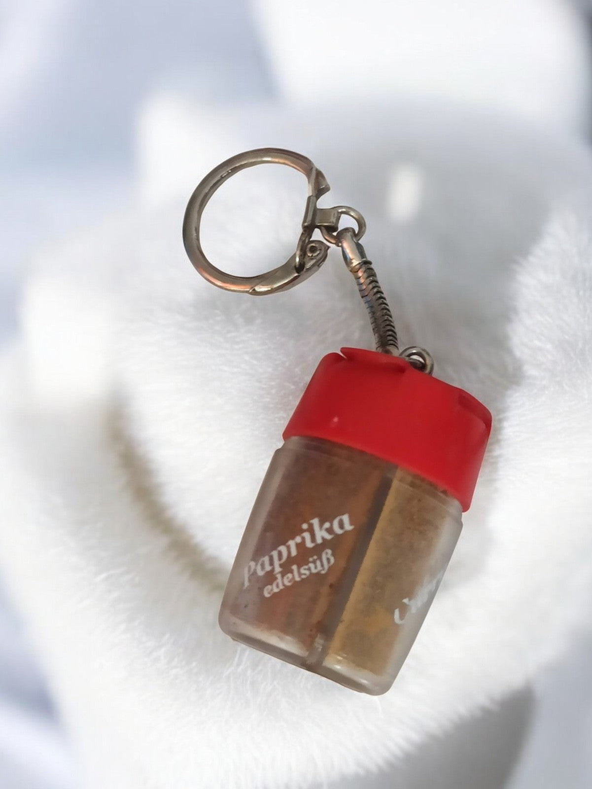 Porte-clés ancien paprika edelsüß publicitaire vintage rétro épice