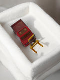Véhicule miniature ancien chariot élévateur rouge jaune rétro vintage jouet