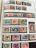 Timbres Hongrie Magyar Posta années 1950 thématiques métiers, architecture
