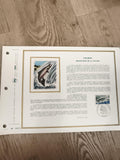 Feuillet philatélique CEF Saumon Protection de la Nature 1972 timbre illustré