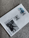 Lettre premier jour patinage Helsinki 1977 FDC timbre 0,90 Finlande philatélie
