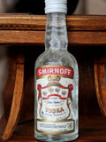 Mini-bouteille vodka Smirnoff ancienne, mignonette vintage 5cl 40% France