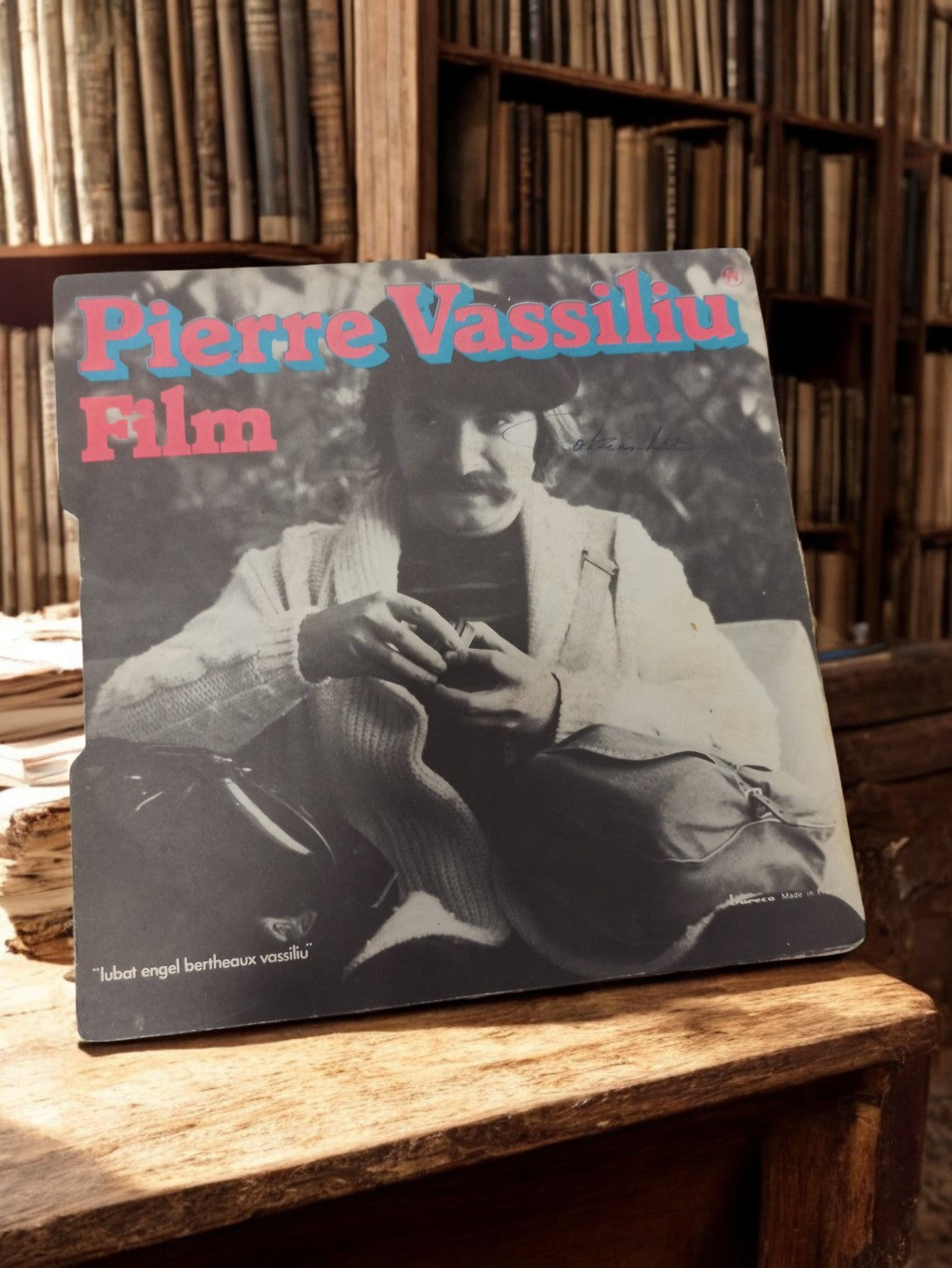 Disque vinyle 45 tours Pierre Vassiliu Film vintage ancien France rétro