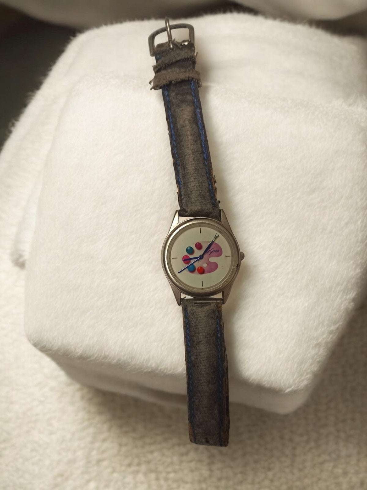 Montre homme vintage Pop Art cadran coloré ancien à rénover rétro horlogerie