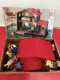 Maison de jeu Forest Families vintage MC Toy + animaux articulés ours lapin