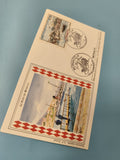 Enveloppe FDC Monaco Le Port timbre 4,00 illustrée oblitération premier jour