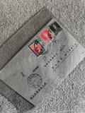 Lettre affranchie timbres Allemagne oblitérés Köln philatélie courrier postal (R