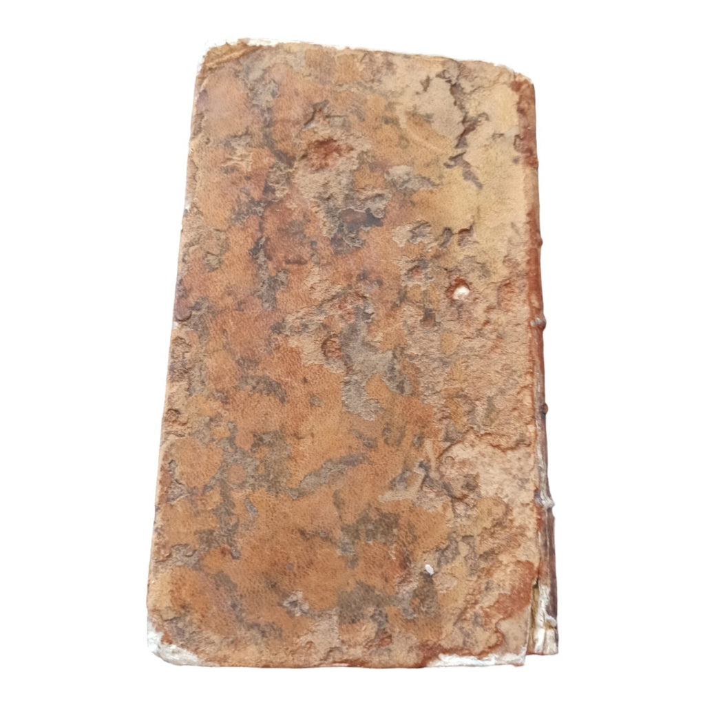 Livre ancien 1762 Institutiones Ecclesiasticae Tome III reliure cuir usée
