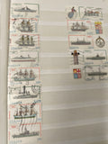Lot timbres Italie oblitérés thème bateaux et marine, motifs navires, support no