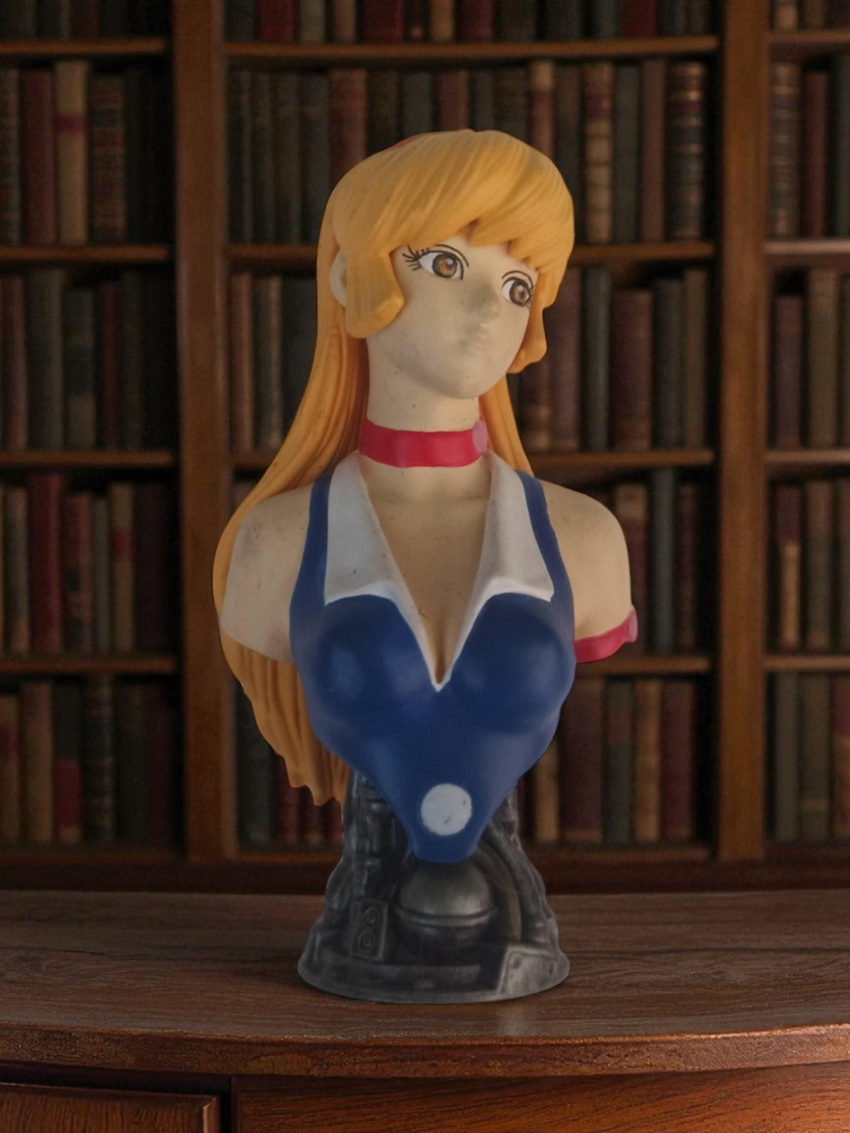 Buste figurine vintage Devilman fille manga, style rétro, petit format déco