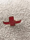 Pin's vintage Buffalo Grill rouge logo chapeau western (Ref 6) badge ancien