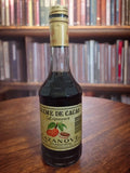 Bouteille ancienne liqueur Cazanove crème de cacao vintage déco bar rétro