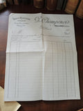 Papier à en-tête ancien P. Champenois Bollène facture vierge vintage céramique