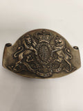 Boucle de ceinturon British Army RSM style victorien, blason couronné, Ancienne
