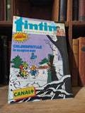 Magazine Tintin ancien 1986 Canal+ Chlorophylle, édition vintage collection