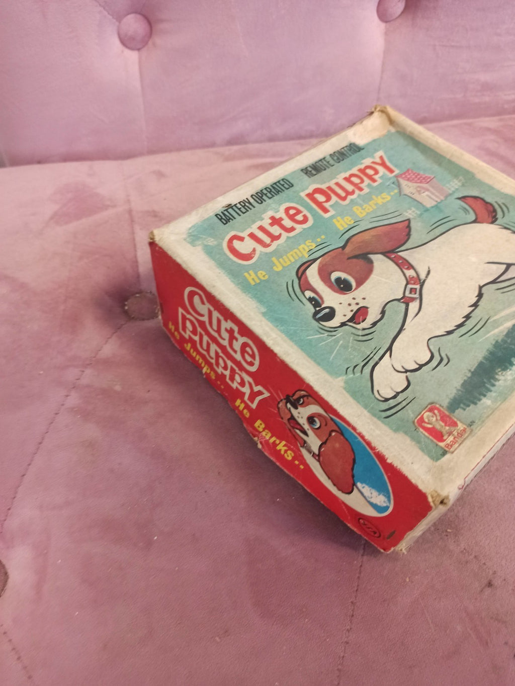 Rare jouet vintage Bandai Cute Puppy ancien, boîte d?origine, Japon rétro