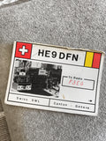 Carte QSL radioamateur ancienne Suisse HE9 DFN Genève vintage SWL